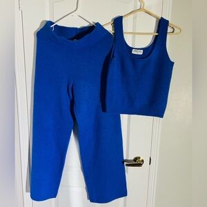 Smash+Tess Cobolt Blue Women's Pants & Tank - 2 Piece Set